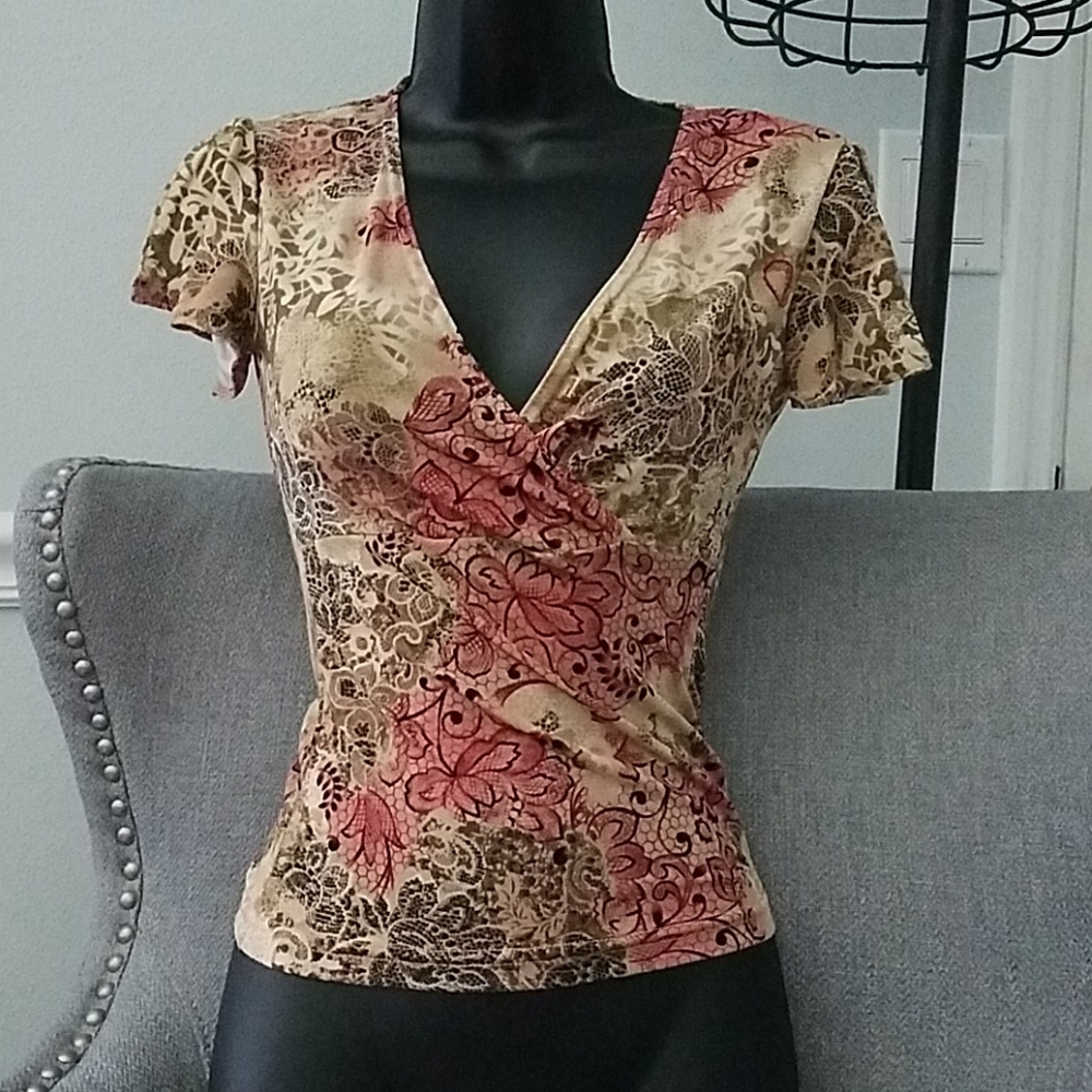 Split sleeve sexy S top